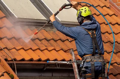 Démoussage et hydrofuge de toiture à Anthenay